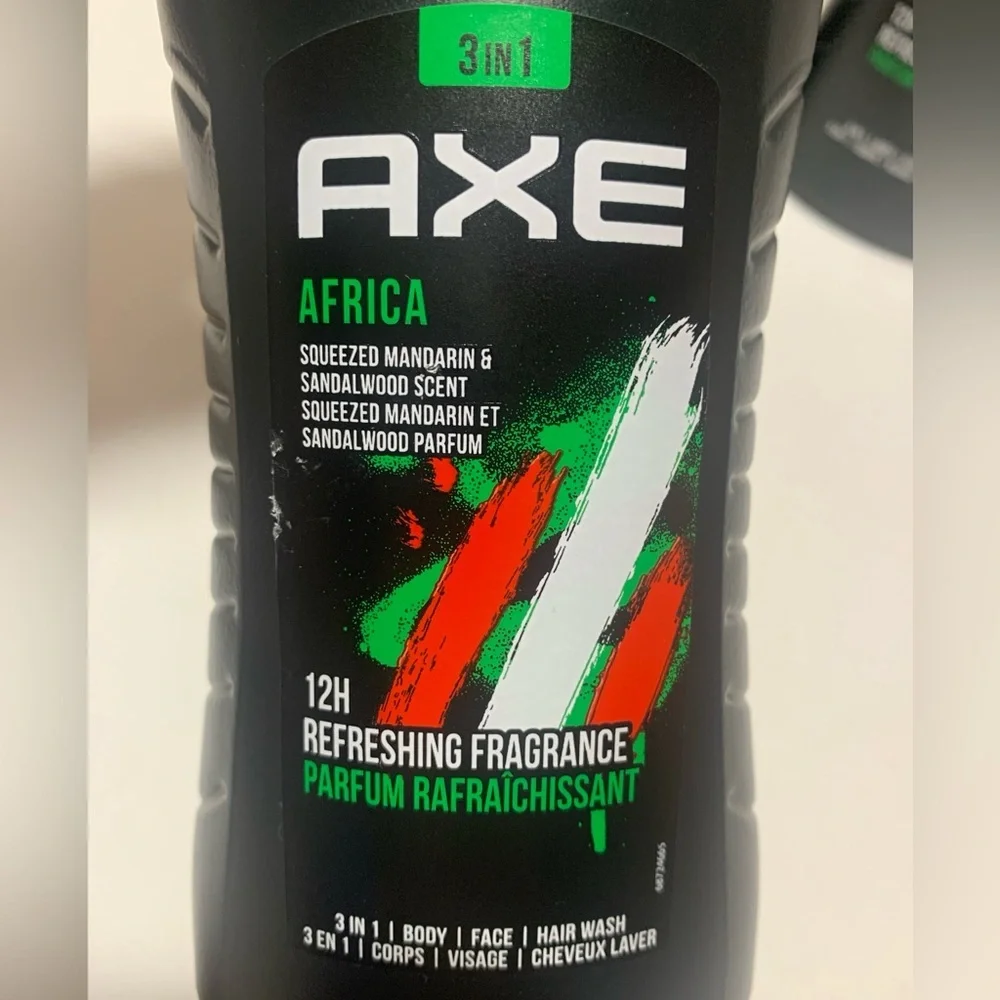 AXE Body Wash Africa Sandalwood 3 In 1 Fragrance 3-8.4 fl oz New